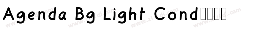 Agenda Bg Light Cond字体转换